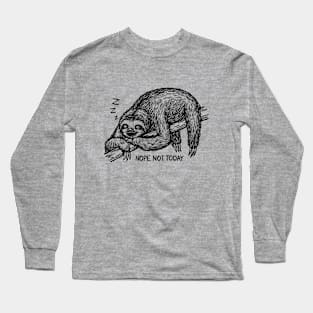 Sleeping Sloth Long Sleeve T-Shirt